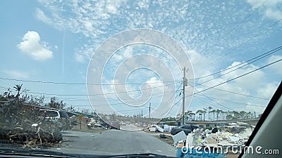Hurricane Dorian Bahamas aftermath Stock Photo