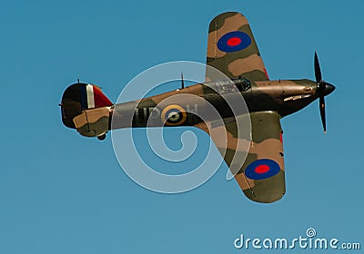 Hurricane Fighter Plane WW2 Battle of Britain Editorial Stock Photo