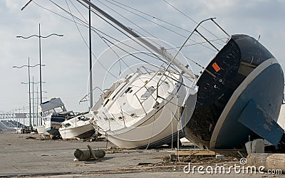 Hurricane Ike Destruction Editorial Stock Photo