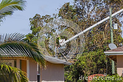 Hurricane Irma Damage Stock Photo