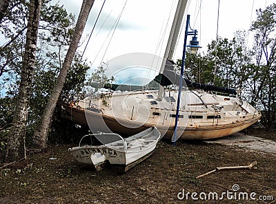 Hurricane Irma Damage Editorial Stock Photo