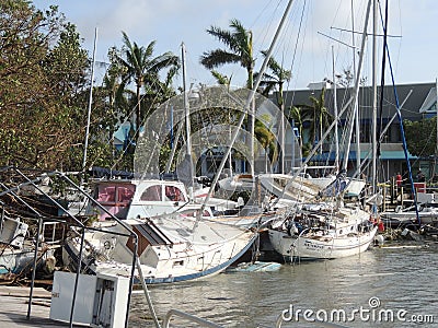 Hurricane Irma Damage Editorial Stock Photo