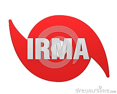 Hurricane Irma Symbol Isolated Stock Photo