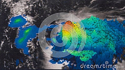 Hurricane Jose Stock Photo