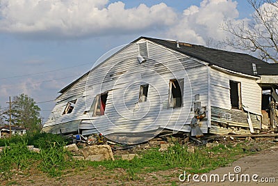 Hurricane Katrina Damange in Ninth Ward Stock Photo