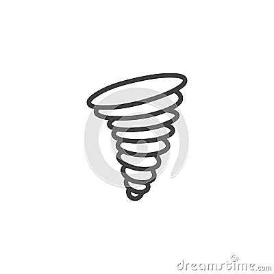 Hurricane line icon Vector Illustration