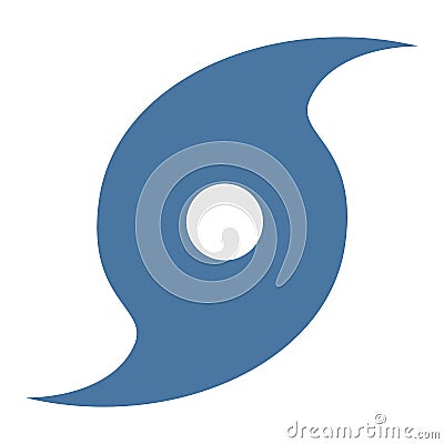 Hurricane symbol icon Stock Photo
