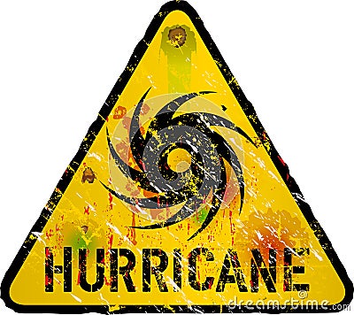 Hurricane warning Vector Illustration