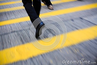 Hurried pace Stock Photo