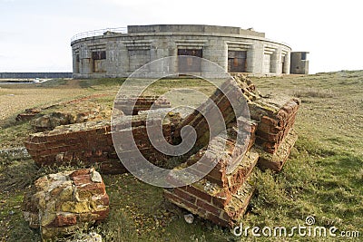 Hurst Castle, South face Stock Photo