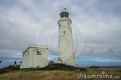 Hurst Point Lighthouse and Hurst Castle Editorial Stock Photo