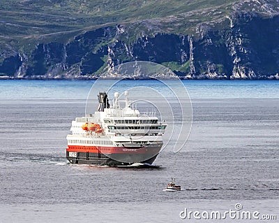 Hurtigruten coastal vessel Nordnorge Editorial Stock Photo