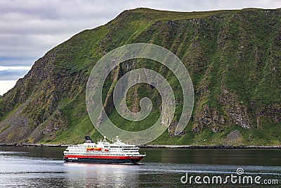 Hurtigruten coastal vessel Nordnorge Editorial Stock Photo