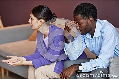 Couple Visiting Psychologist Stock Photo