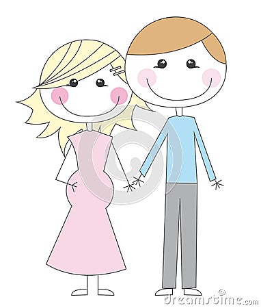 Husbands cartoons Vector Illustration