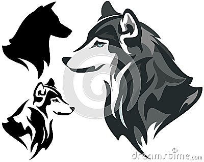 Husky dog Vector Illustration