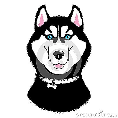 Husky Dog Vector Illustration