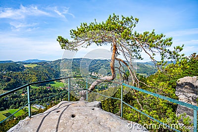 Sandstone lookout point Stock Photo