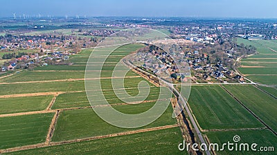 Husum, schobÃ¼ll view from height Stock Photo