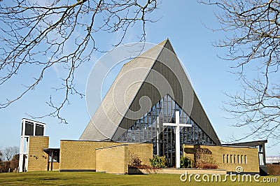 Husumvold Kirke church in Copenhagen Stock Photo