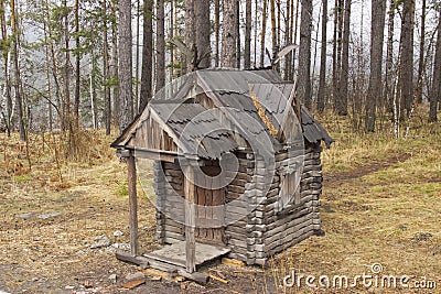 The hut on chicken legs Stock Photo