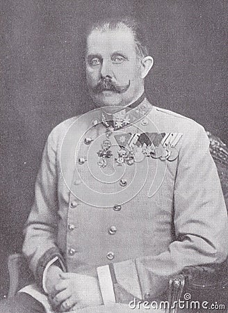 The Archduke Ferdinand - 1863 - 1914 Editorial Stock Photo