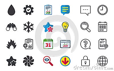 HVAC. Heating, ventilating and air conditioning. Vector Illustration