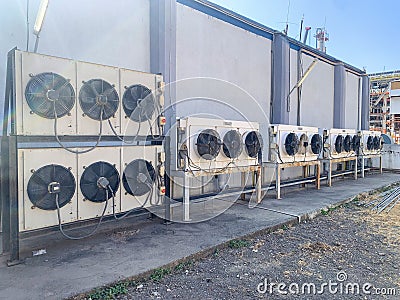 HVAC System in Oil & Gas refinery plant Editorial Stock Photo