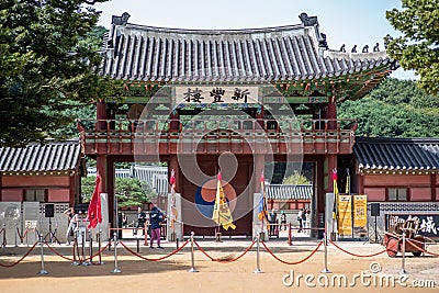 Hwaseong Fortress in Suwon South Korea UNESCO heritage site Editorial Stock Photo