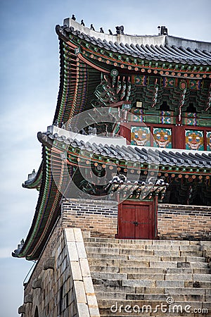 Hwaseong Fortress in Suwon South Korea UNESCO heritage site Stock Photo