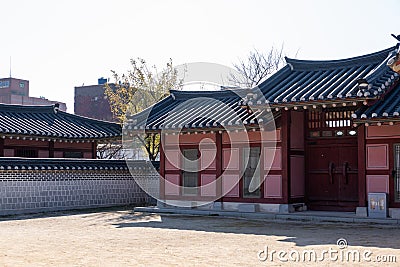 Hwaseong Haenggung, temporary palace in Suwon, South Korea Stock Photo