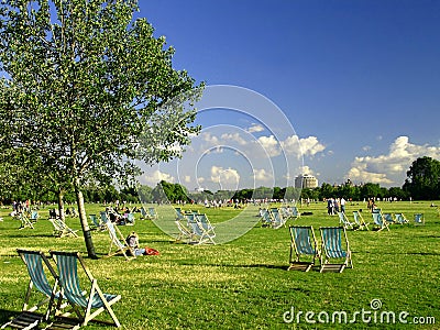 Hyde park in London Editorial Stock Photo