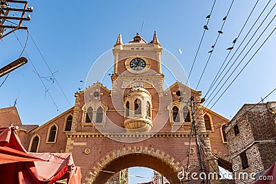 Hyderabad Navalrai Market Clock Tower 87 Stock Photo