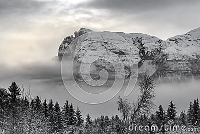 Hydnefossen mountains Stock Photo