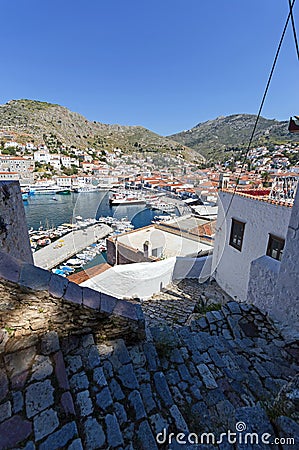 Hydra island, Greece Editorial Stock Photo