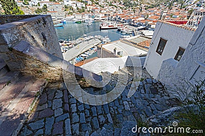 Hydra island, Greece Editorial Stock Photo