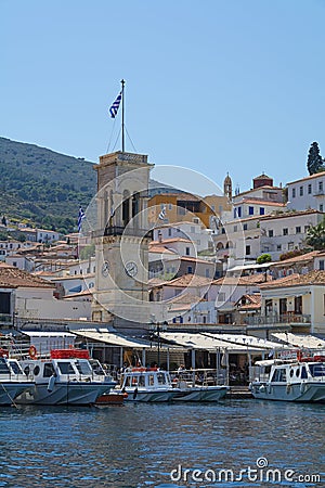 Hydra Island Editorial Stock Photo