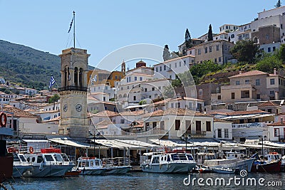 Hydra Island Editorial Stock Photo