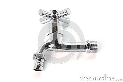 Hydrant or faucet on white background Stock Photo