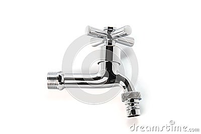 Hydrant or faucet on white background Stock Photo