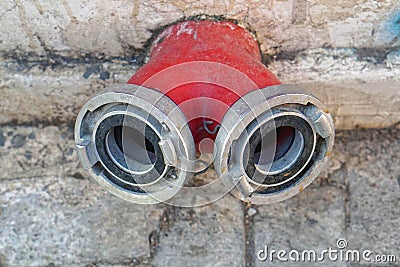 Hydrant water valve Stock Photo