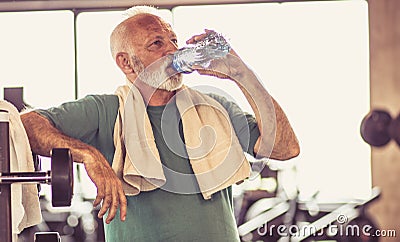 Hydration after exercise is important Stock Photo