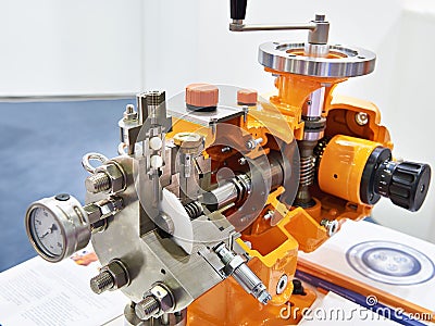 Hydraulic Diaphragm Metering Pump Stock Photo