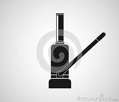 Hydraulic jack icon Cartoon Illustration