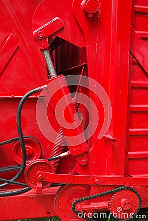 hydraulic part Stock Photo