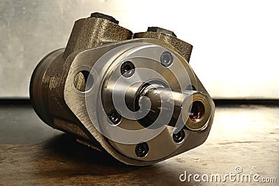 Hydraulic pumpmotor Stock Photo