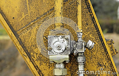 Hydraulic system Stock Photo