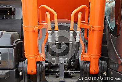 The hydraulic system Stock Photo