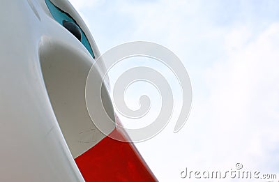 Hydro Bicycle Swan Head Detail Stock Photo