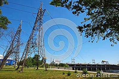 Hydro power station Stock Photo